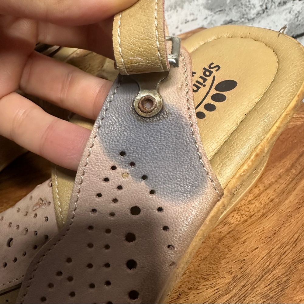 EUC Spring Step Women's Pink Perforated Wedges Size 11 US / 42 UK - Picture 3 of 14